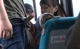 Big Tit Asian Office Lady Getting Screwed On The Bus with Bukkake