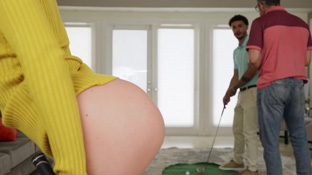 Lascivious MILF Cheating on Her Husband in the Bathroom with Young Stud