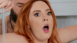 Big Titted Redhead Girlfriend Takes A Massive Dick During the Shower