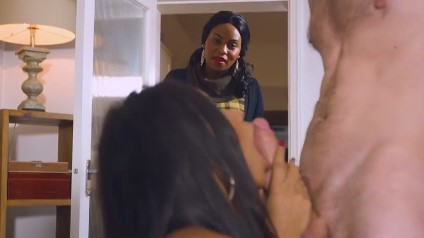 Cock Hungry Young Ebony Girl Refuses to Let Go of Her Big Cock Lollipop